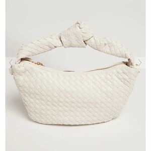White woven bag